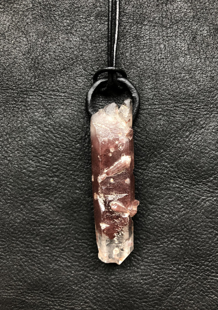 Albedo into Rubedo # 1 Phantom Red Clear Quartz