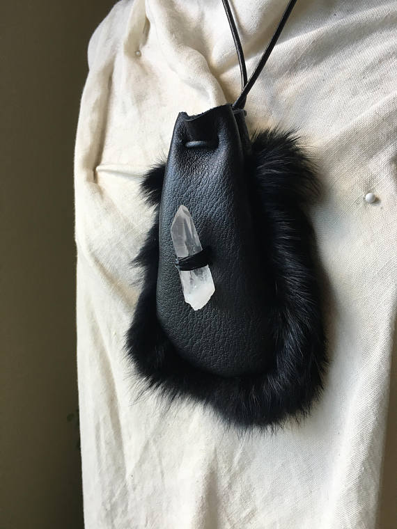 SIGIL Medicine Bag with Quartz Crystal